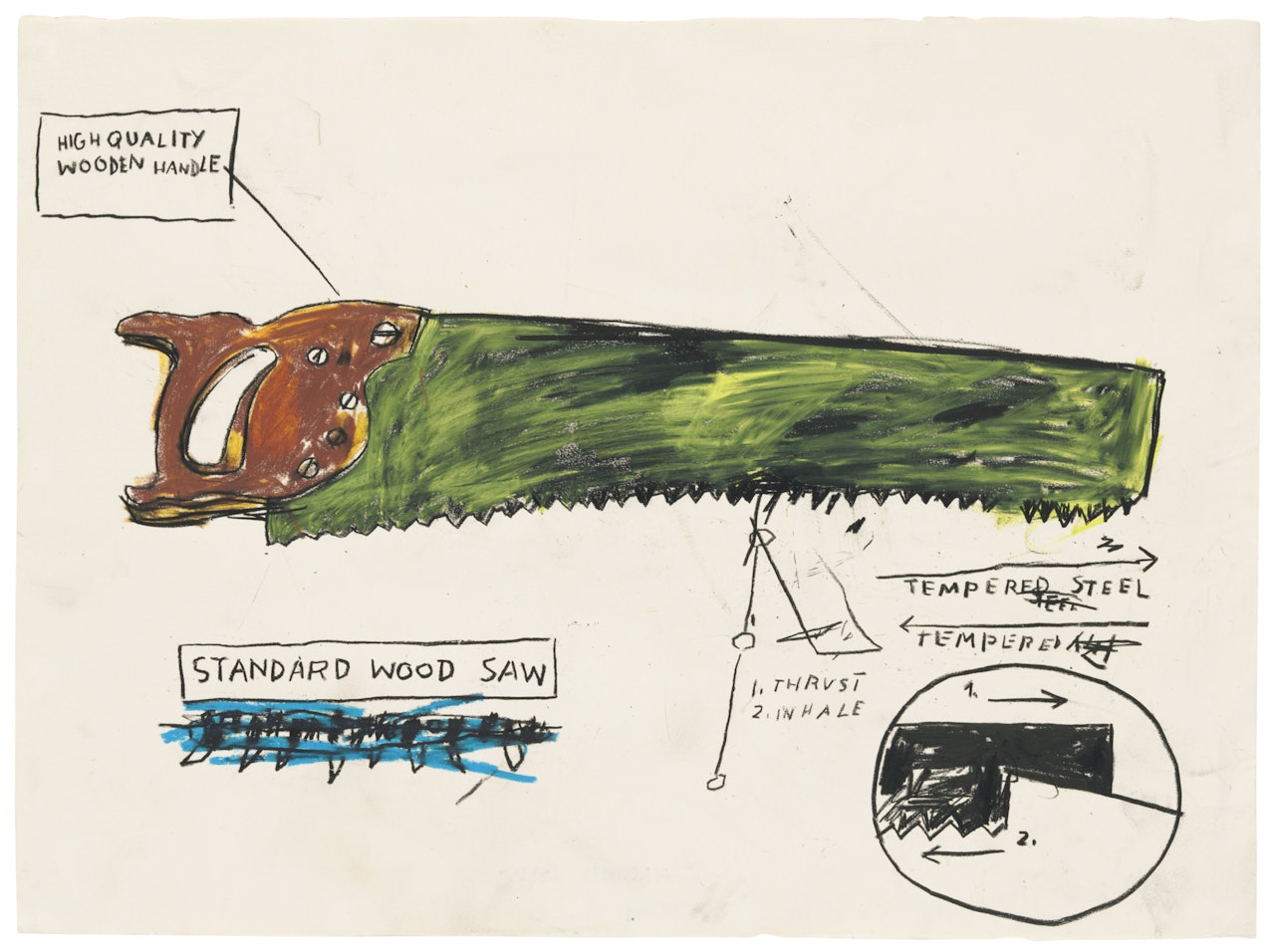 Standard Saw by Jean-Michel Basquiat