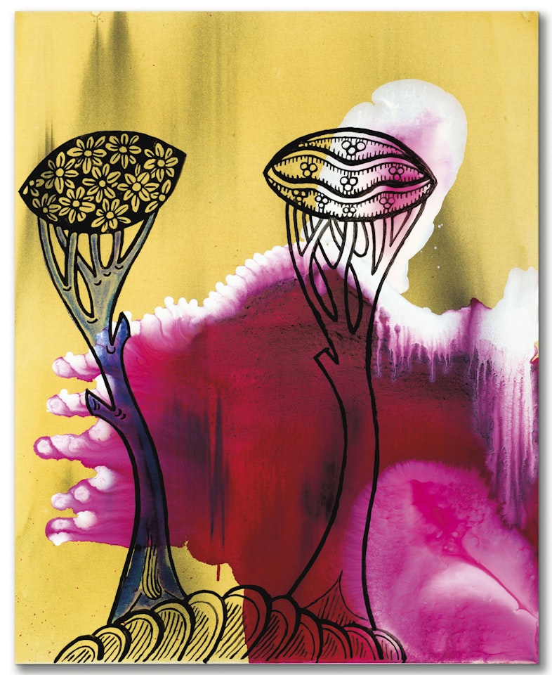 Heraldische Blumen (Heraldic Flowers) by Sigmar Polke