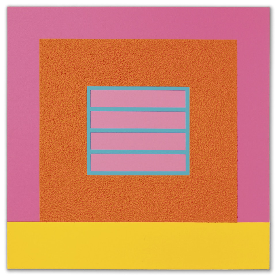 Orange Prison by Peter Halley