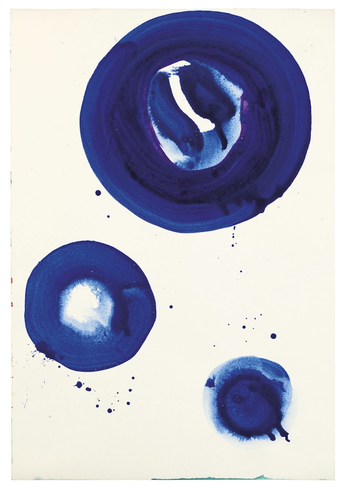 Untitled (Blue Balls) by Sam Francis