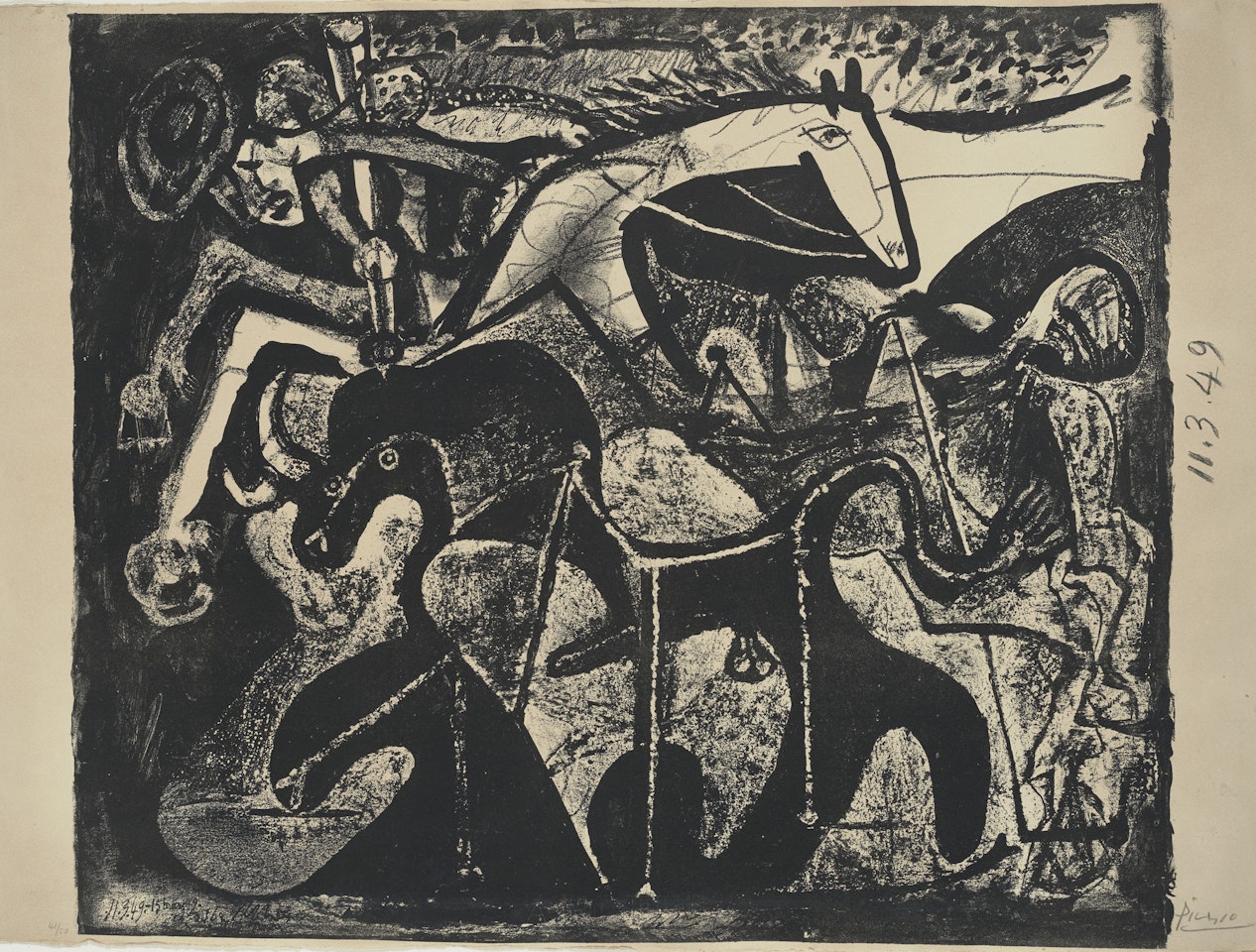 Corrida, le Picador by Pablo Picasso