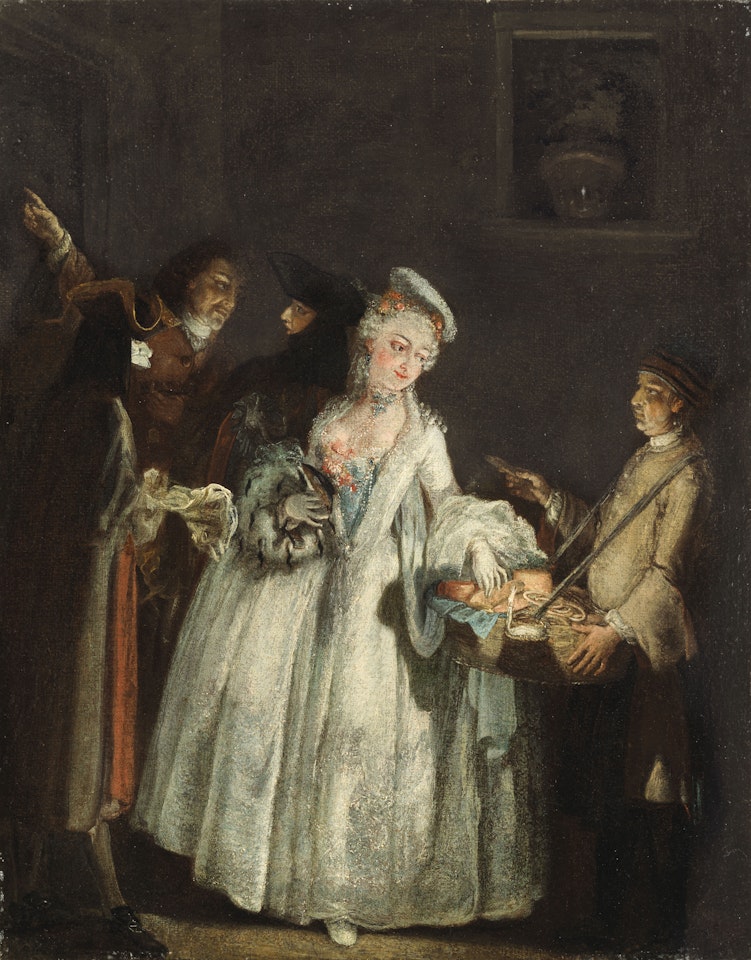 A carnival scene by Venetian School