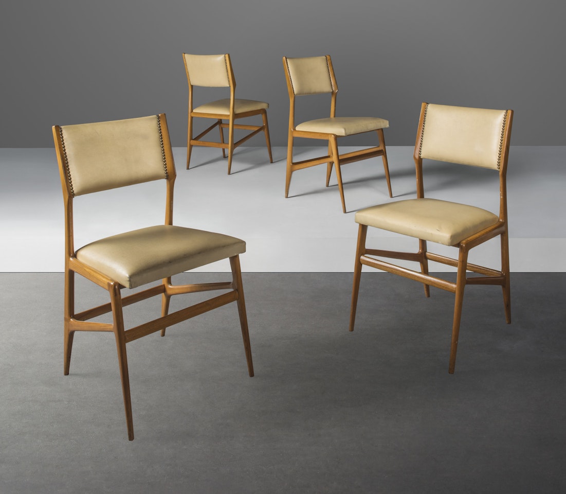A SET OF FOUR CHAIRS, MODEL NO. 687 by Gio Ponti