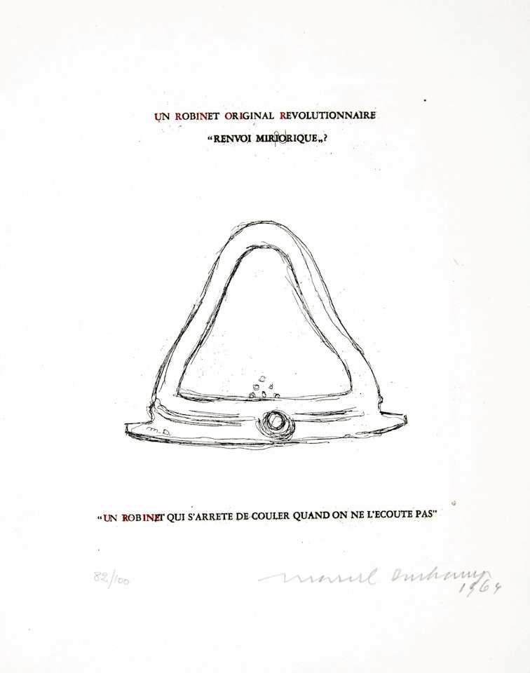 An Original Revolutionary Faucet: Mirrorical Return by Marcel Duchamp