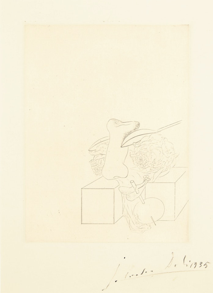 Les Chants de Maldoror, one plate by Salvador Dali