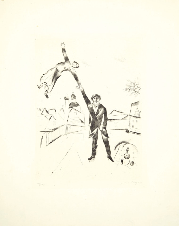 Der Spaziergang I, from Mein Leben by Marc Chagall