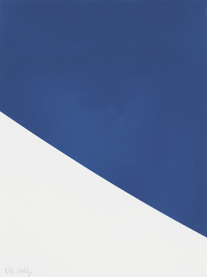 Blue Curve, from Third Curve Series by Ellsworth Kelly