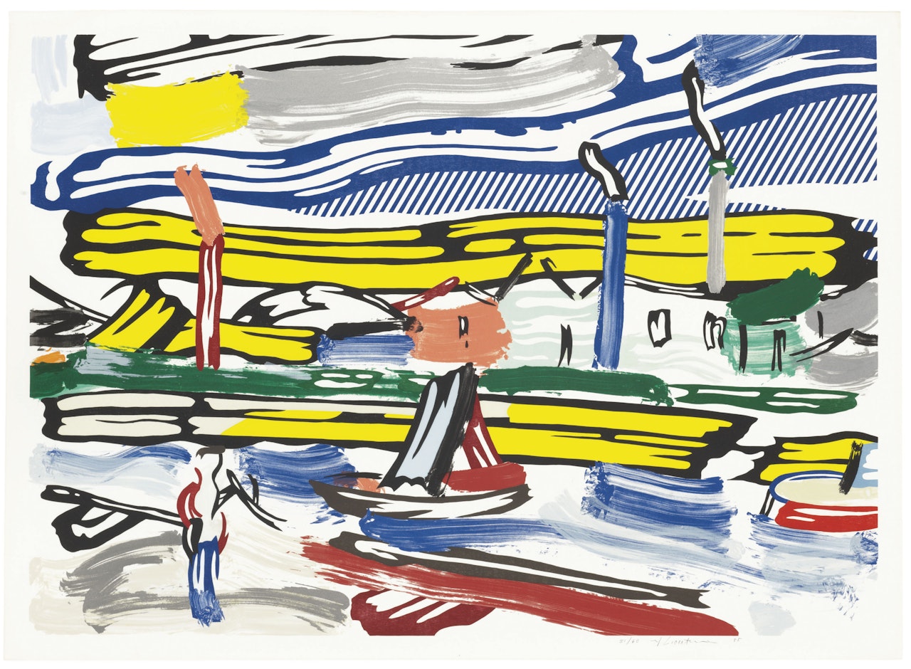 The River, from Landscapes by Roy Lichtenstein