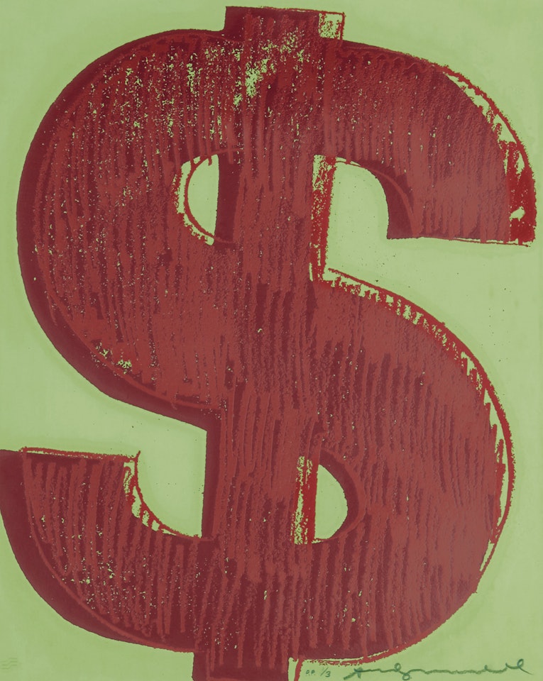 $ (1): one plate by Andy Warhol