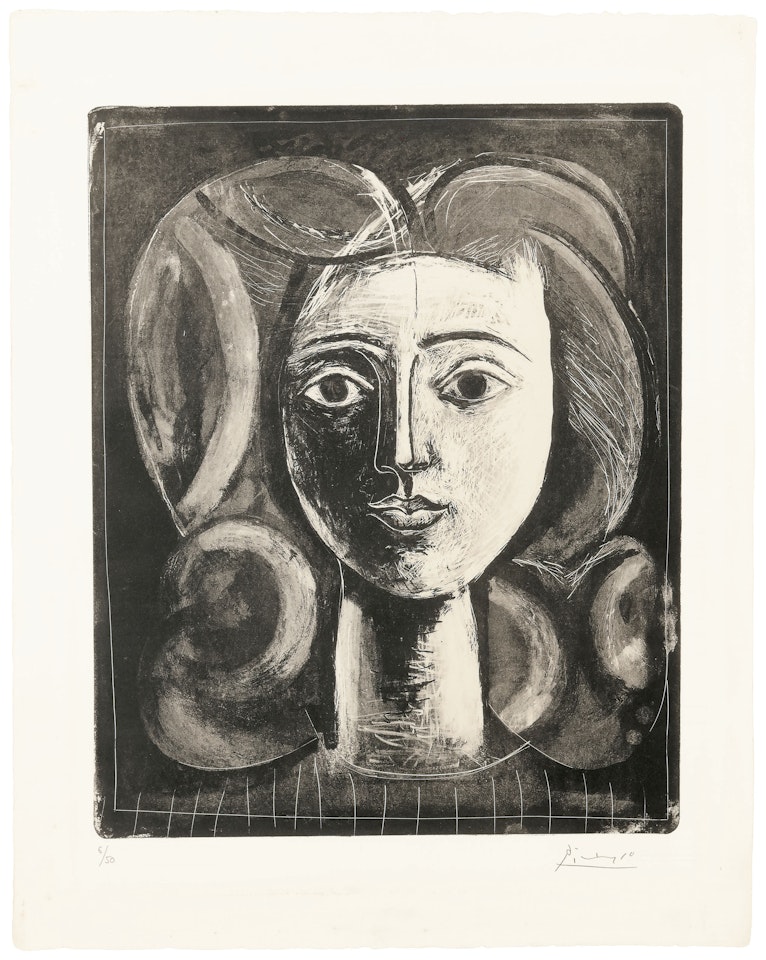 Tête de jeune fille by Pablo Picasso