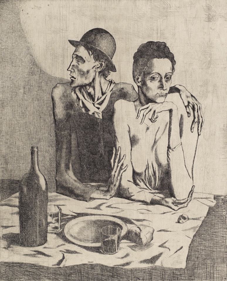 Le Repas Frugal, from La suite des Saltimbanques by Pablo Picasso