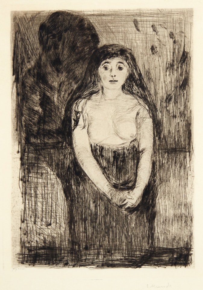 Modellstudie (Study of a Model) by Edvard Munch