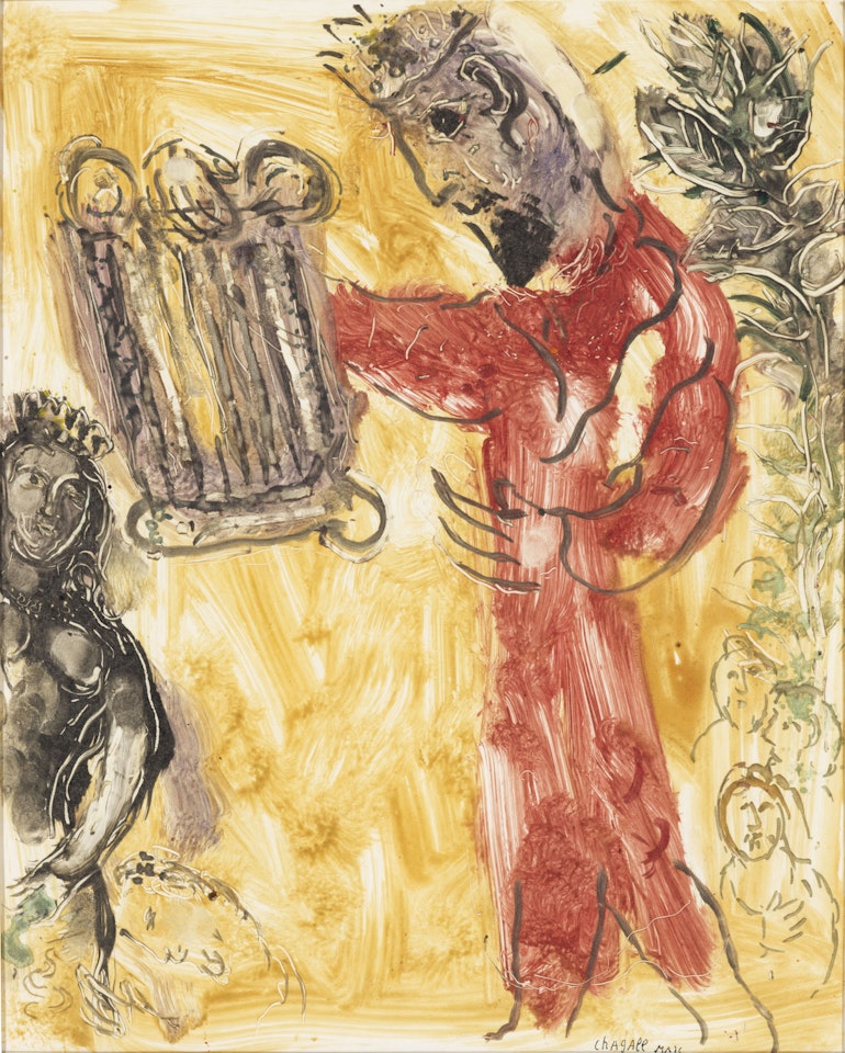 David et Bethsabée by Marc Chagall