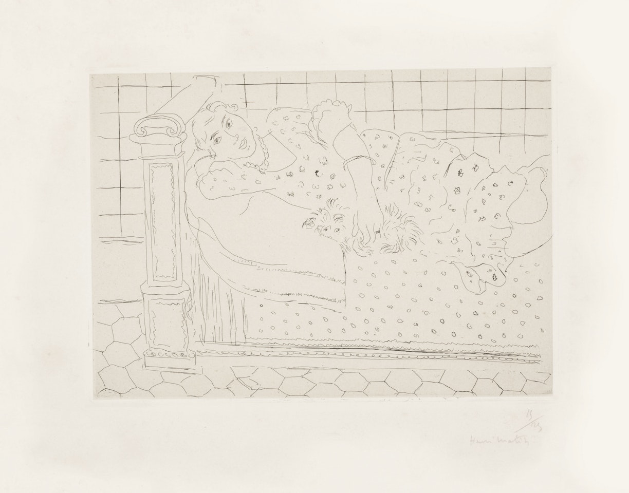 Le repos sur le lit by Henri Matisse