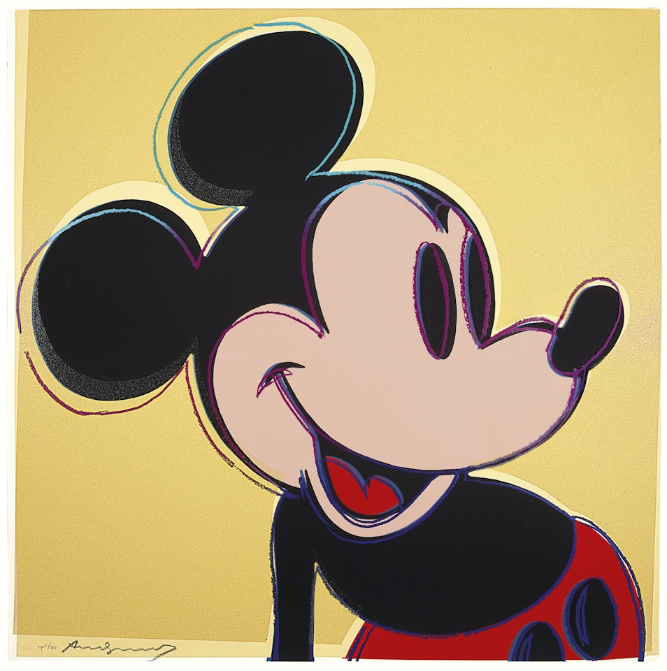Mickey Mouse, from Myths by Andy Warhol