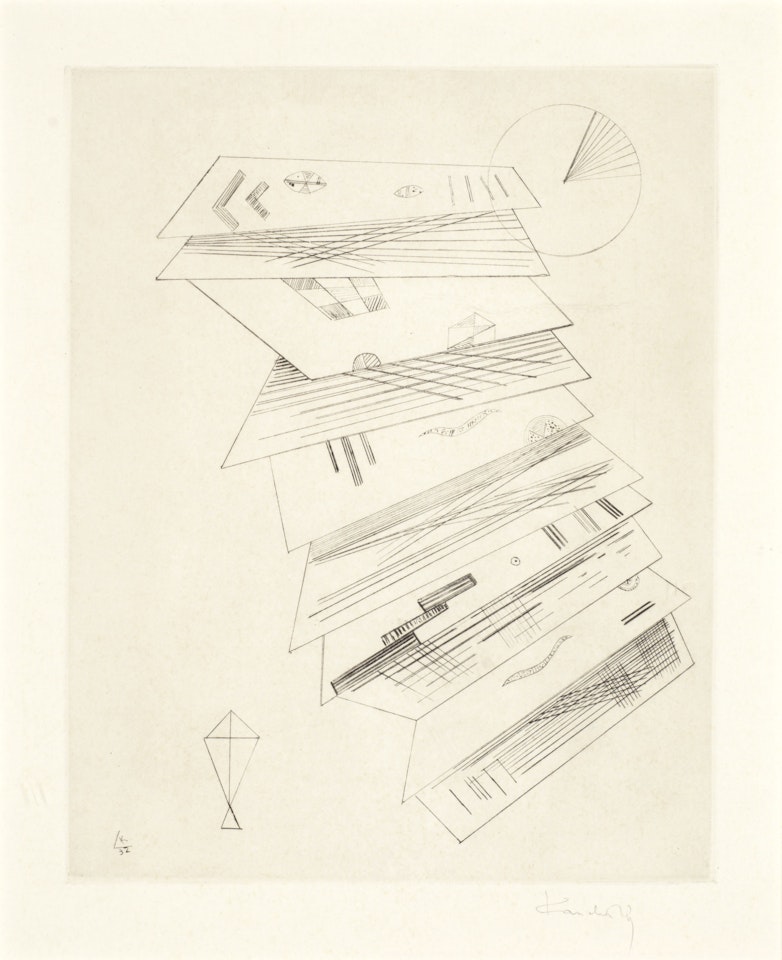 Zweite Radierung für die Editions Cahiers d'Art by Wassily Kandinsky