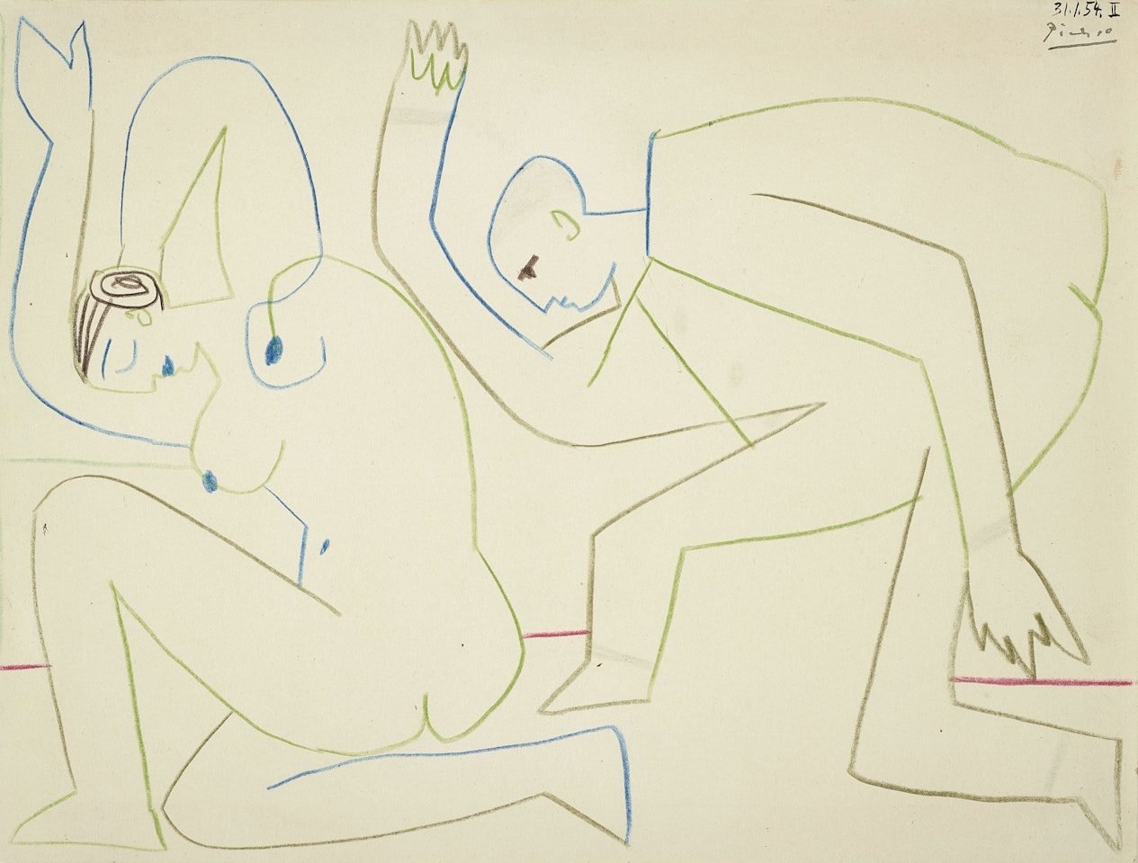 La répétition by Pablo Picasso