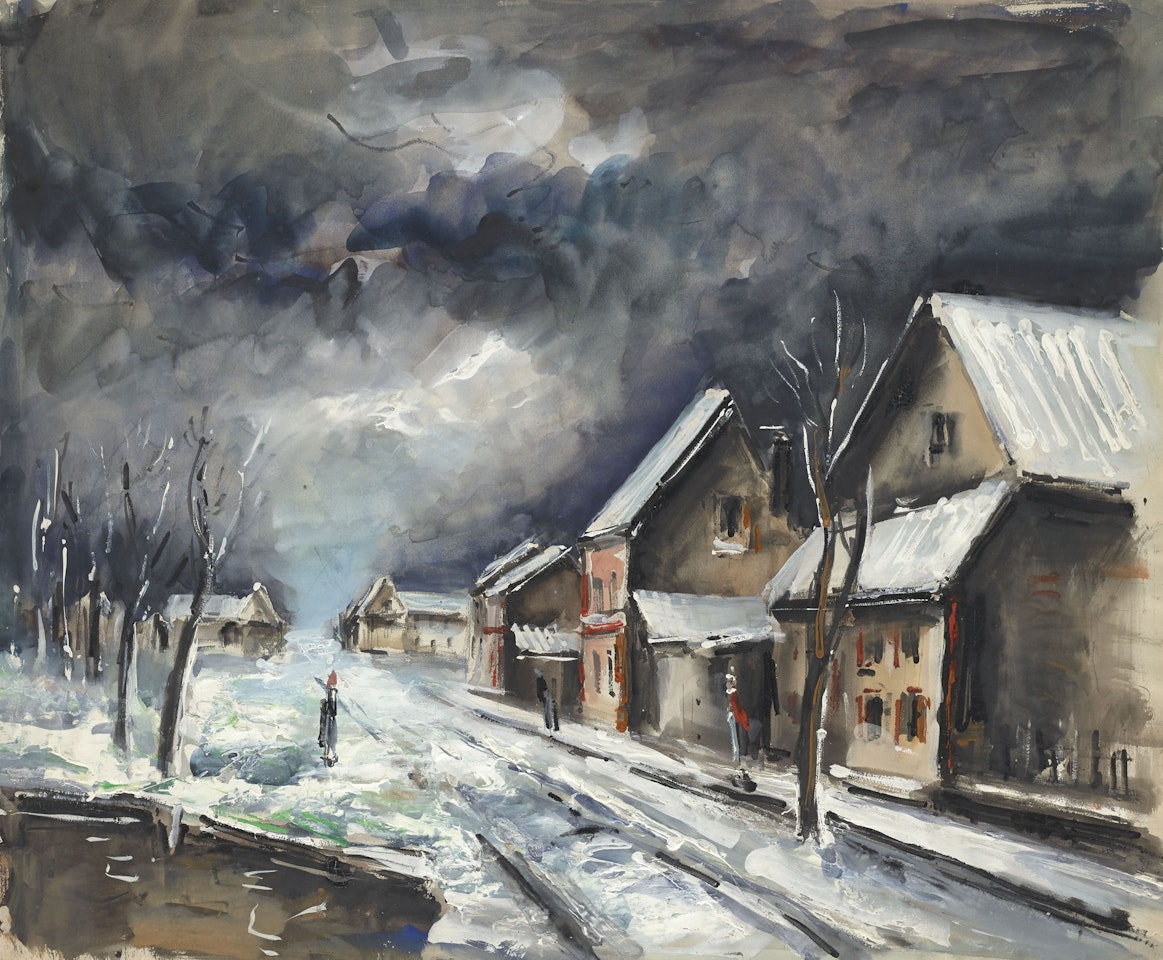 Village de neige by Maurice de Vlaminck