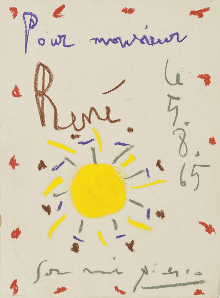 Pour Monsieur René by Pablo Picasso