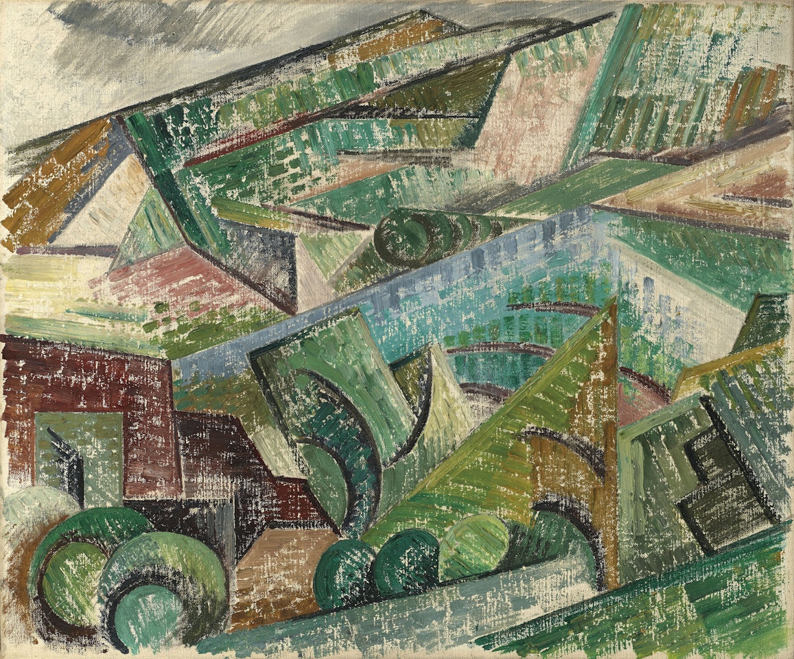 Paysage cubiste (Céret) by Auguste Herbin