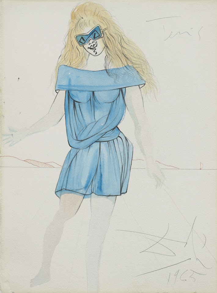 Tennis (Projet de robe de tennis) by Salvador Dali