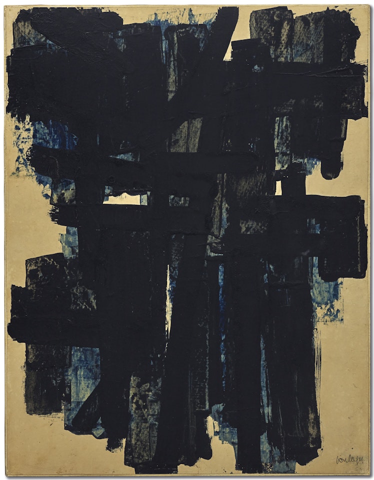 Gouache 65 x 50 cm, 1951 by Pierre Soulages