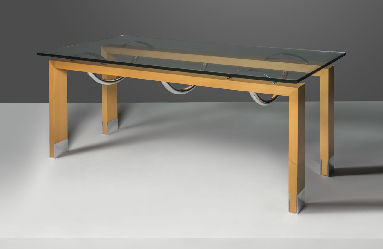 A 'RIBBED' DINING TABLE by Jasper Morrison