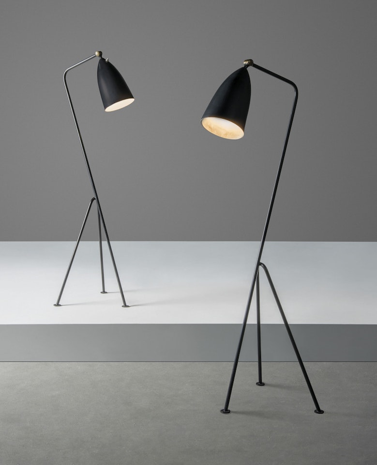 A PAIR OF 'GRASSHOPPER' STANDARD LAMPS by Greta Magnusson Grossman
