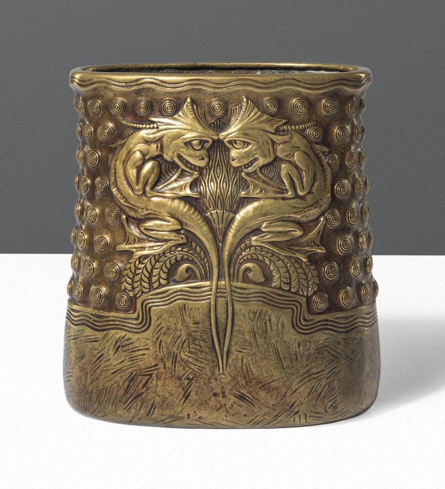 A VASE by Gustav Gurschner