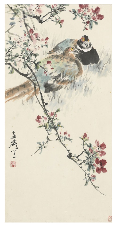 PHEASANTS AND FLOWERS by Wang Xuetao