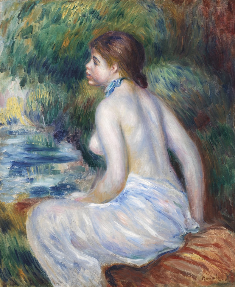 Baigneuse assise by Pierre-Auguste Renoir