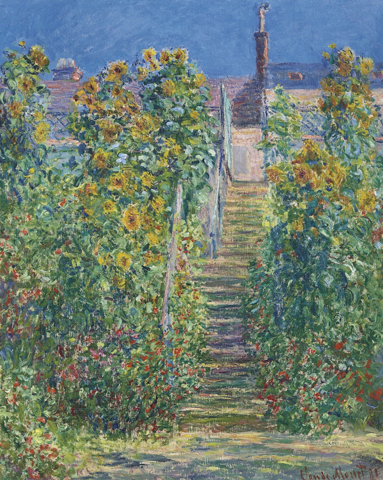 L’Escalier à Vétheuil by Claude Monet