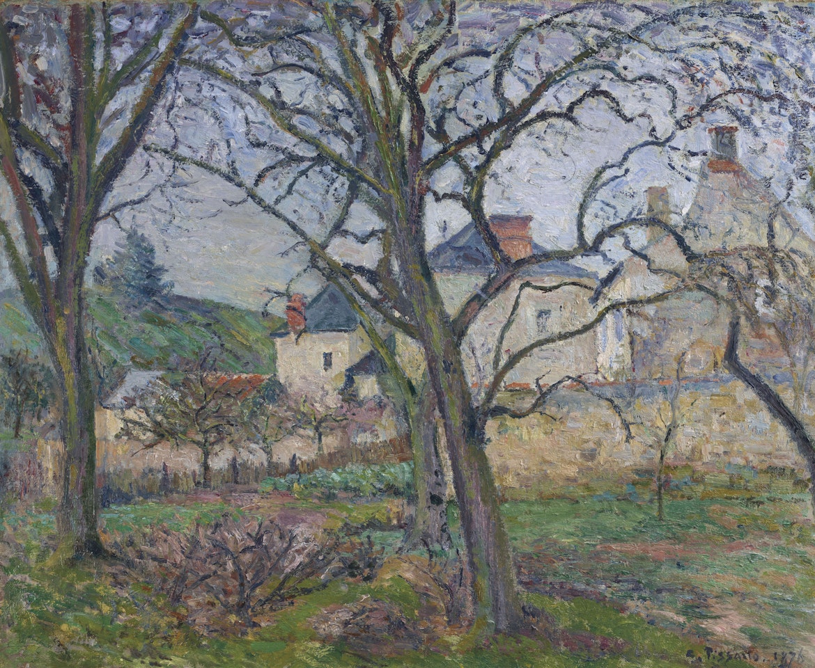 Le jardin de Maubuisson, vu vers la côte Saint-Denis, Pontoise by Camille Pissarro