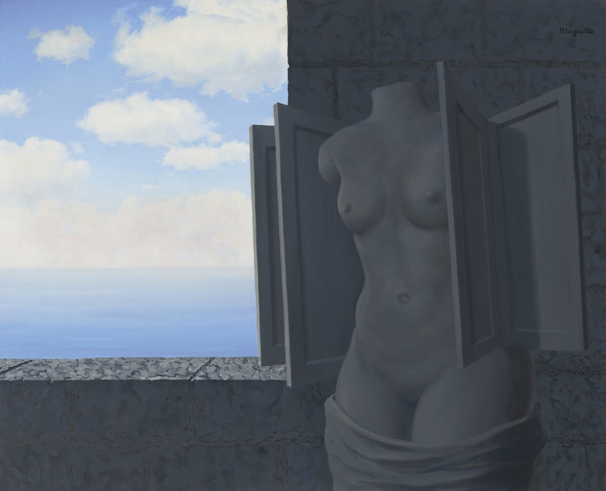 La statue volante by René Magritte