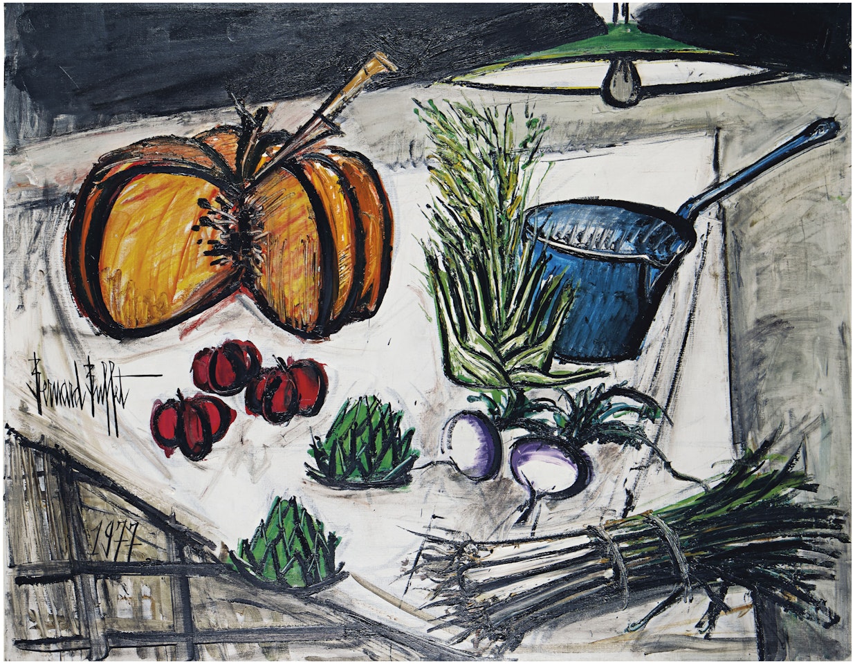 Nature morte à la citrouille II by Bernard Buffet