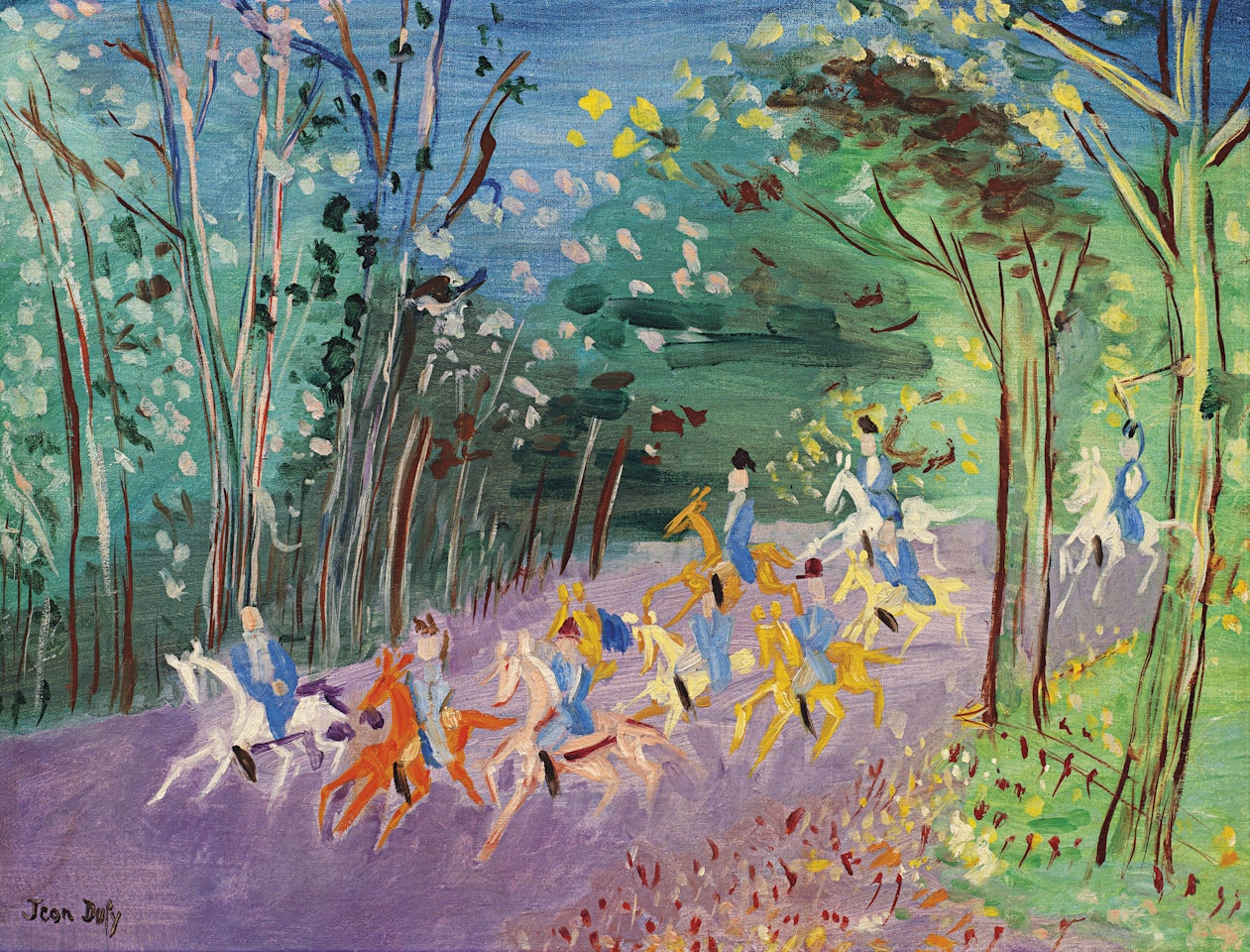 Chasse à courre by Jean Dufy