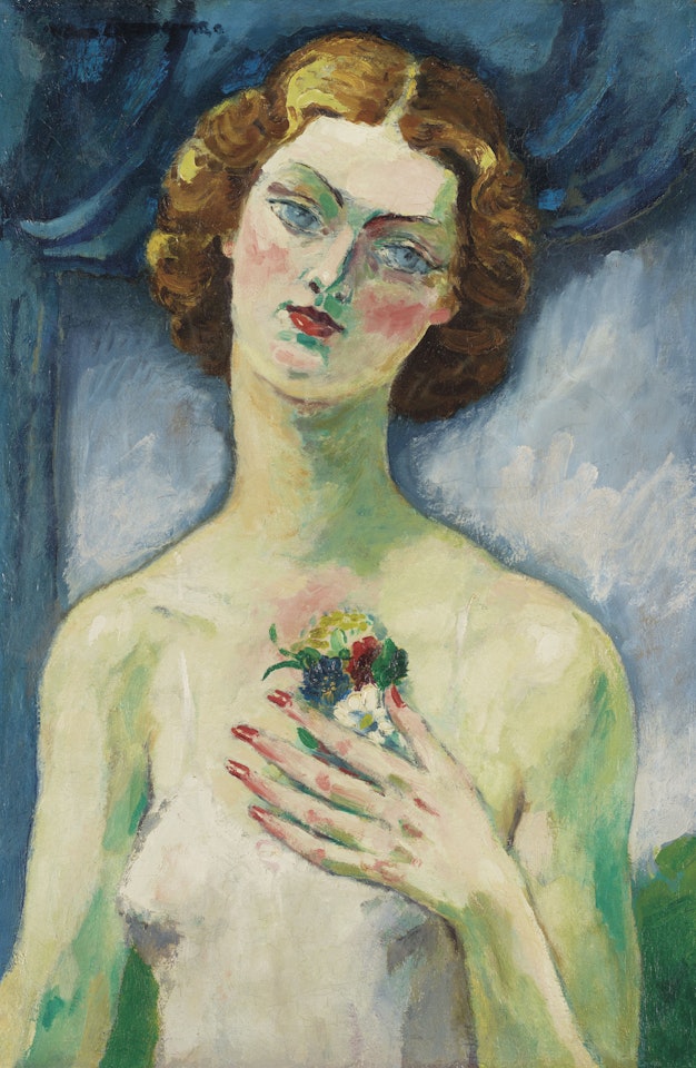 Jeune femme au petit bouquet by Kees van Dongen