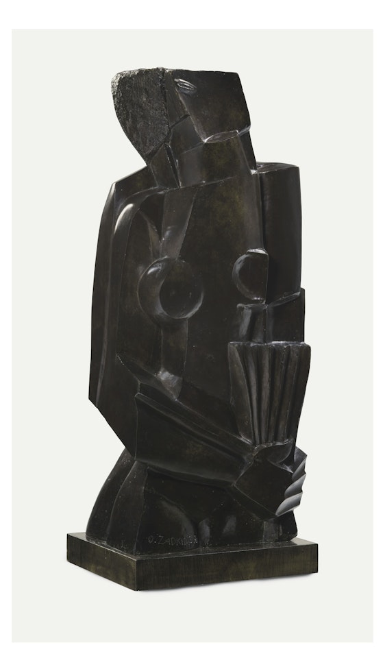 Femme à l'éventail by Ossip Zadkine
