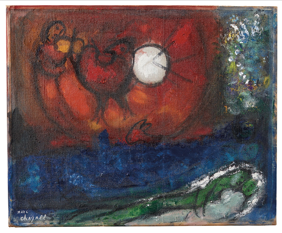 Etude pour La nuit de Vence by Marc Chagall