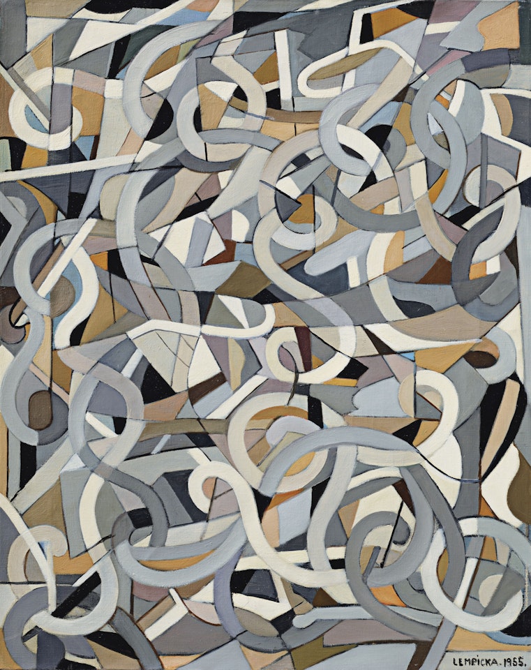 Composition abstraite aux tourbillons by Tamara de Lempicka
