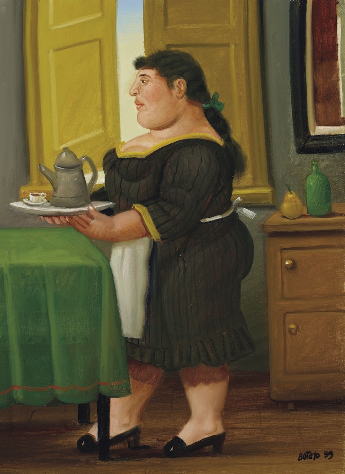 The Maid by Fernando Botero