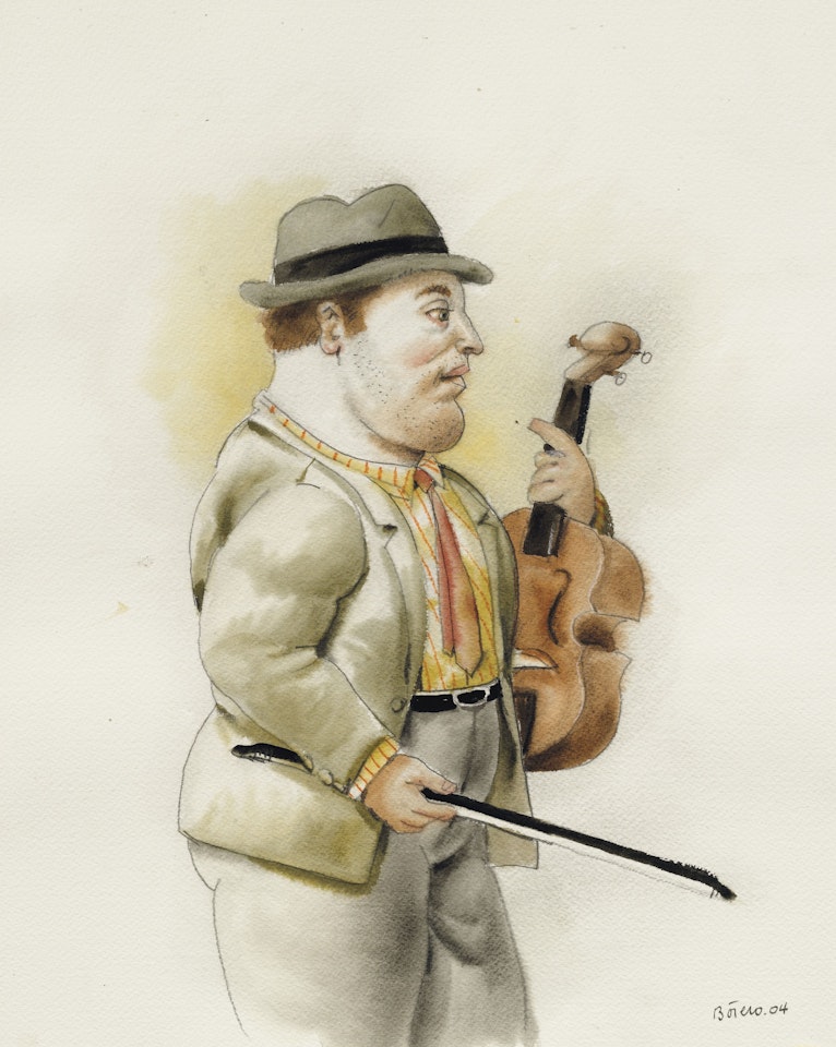 Violinista by Fernando Botero