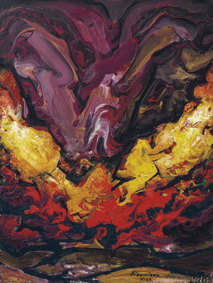Crepúsculo (Detalle para el Mural de Cuernavaca), also known as Paisaje by David Alfaro Siqueiros
