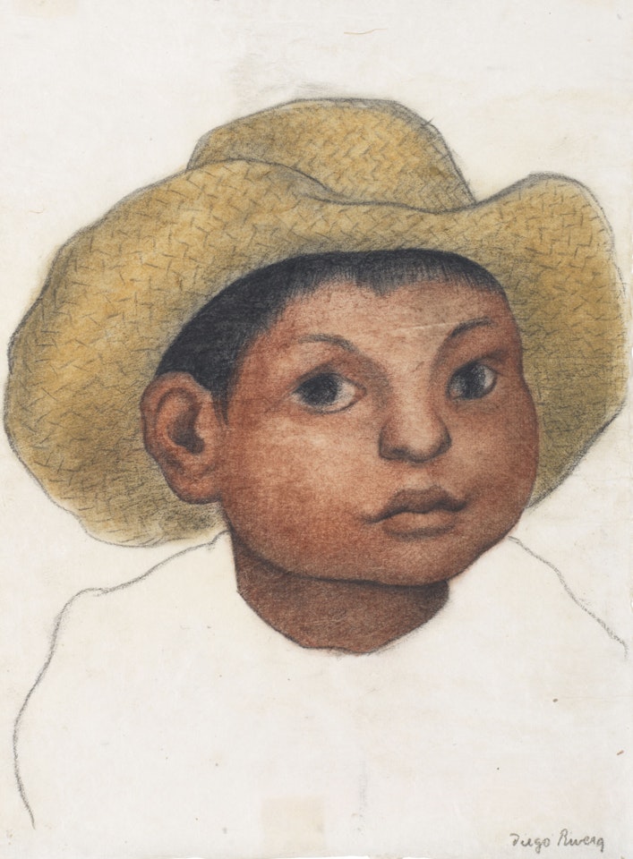 Boy with Hat by Diego Rivera