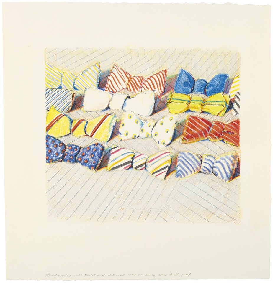 Untitled (Bow Ties) by Wayne Thiebaud