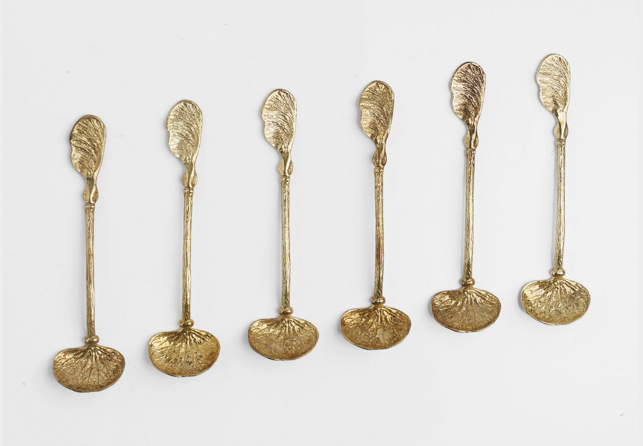 SIX CUILLÈRES 'LES PHAGOCYTES', ÉDITION ARTCURIAL, LE MODÈLE CRÉÉ EN 1991 by Claude Lalanne