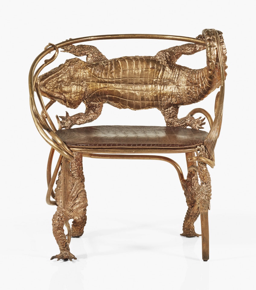 FAUTEUIL 'CROCODILE', LE MODÈLE CRÉÉ EN 2014, CELUI-CI RÉALISÉ EN 2016 by Claude Lalanne