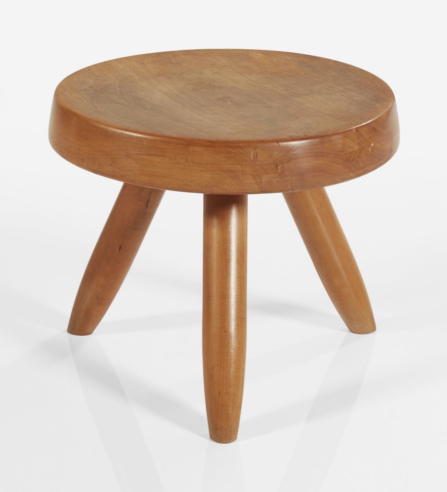 TABOURET TRIPODE 'BERGER', ÉDITION STEPH SIMON, LE MODÈLE CRÉÉ EN 1953 by Charlotte Perriand
