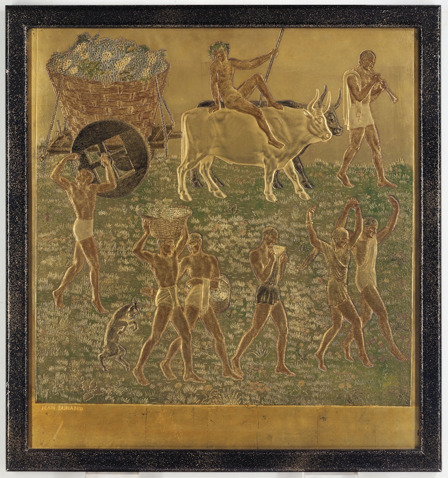 PANNEAU 'LES VENDANGES', VERS 1935 by Jean Dunand