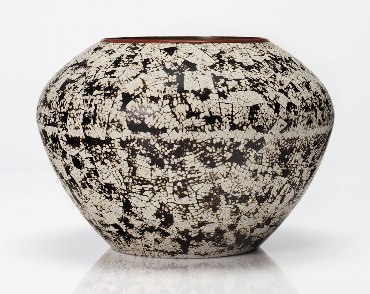 VASE PANSU, VERS 1925 by Jean Dunand